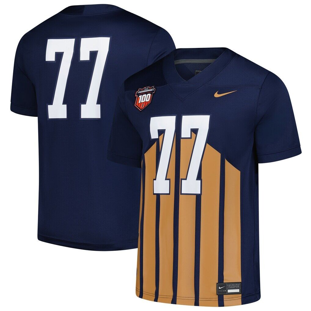#77 Illinois Fighting Illini Nike Untouchable Replica Football Jersey