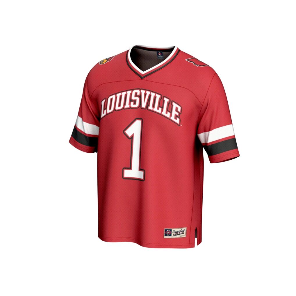 #1 Louisville Cardinals GameDay Greats Unisex Lightweight Collegiate Football Fashion Jersey