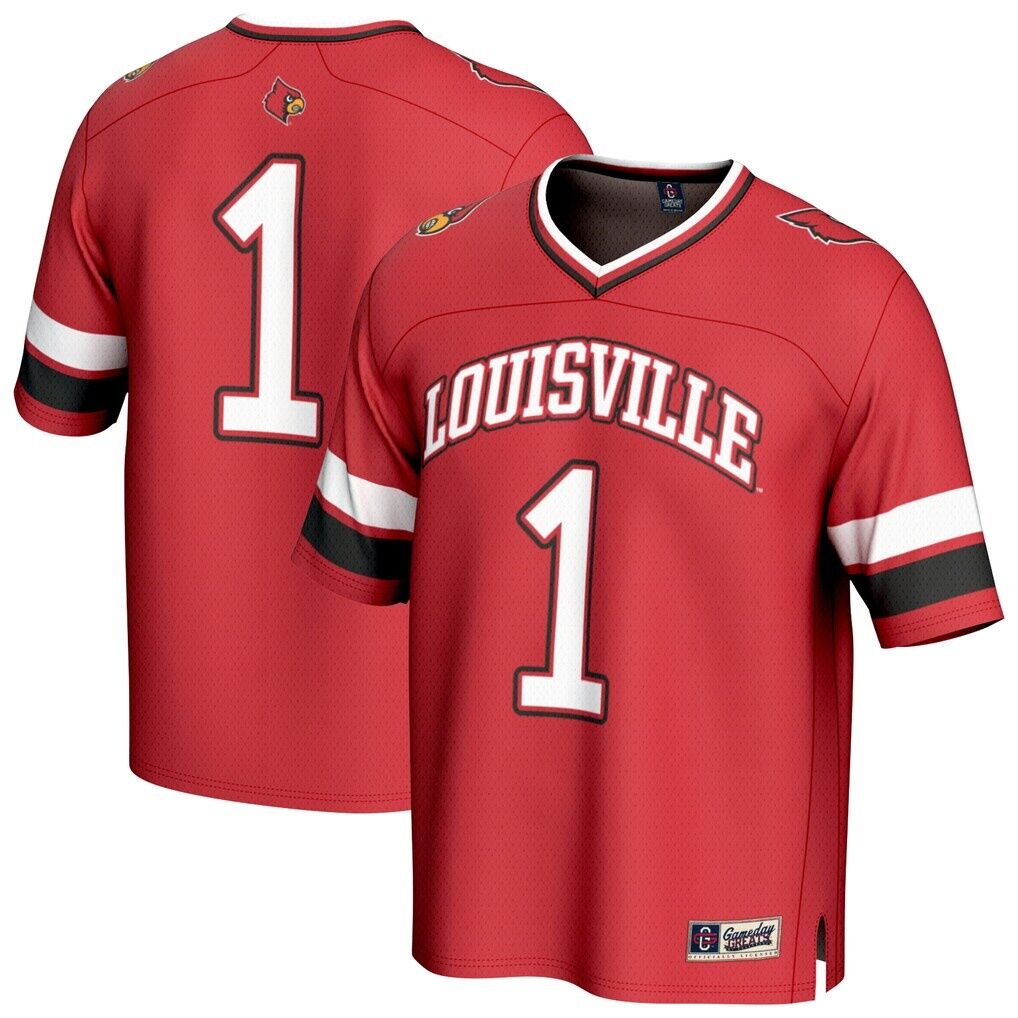 #1 Louisville Cardinals GameDay Greats Youth Lightweight Collegiate Football Fashion Jersey