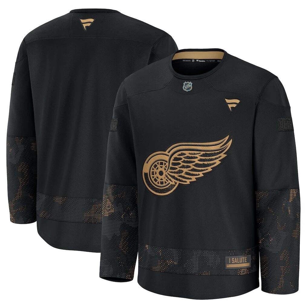 Detroit Red Wings Fashion7 2024 Military Appreciation Practice Jersey