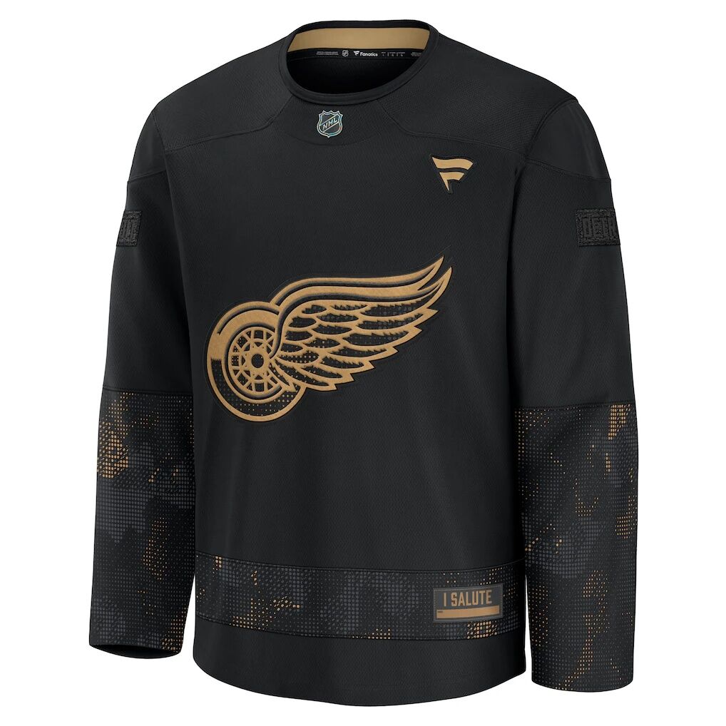 Detroit Red Wings Fashion7 2024 Military Appreciation Practice Jersey