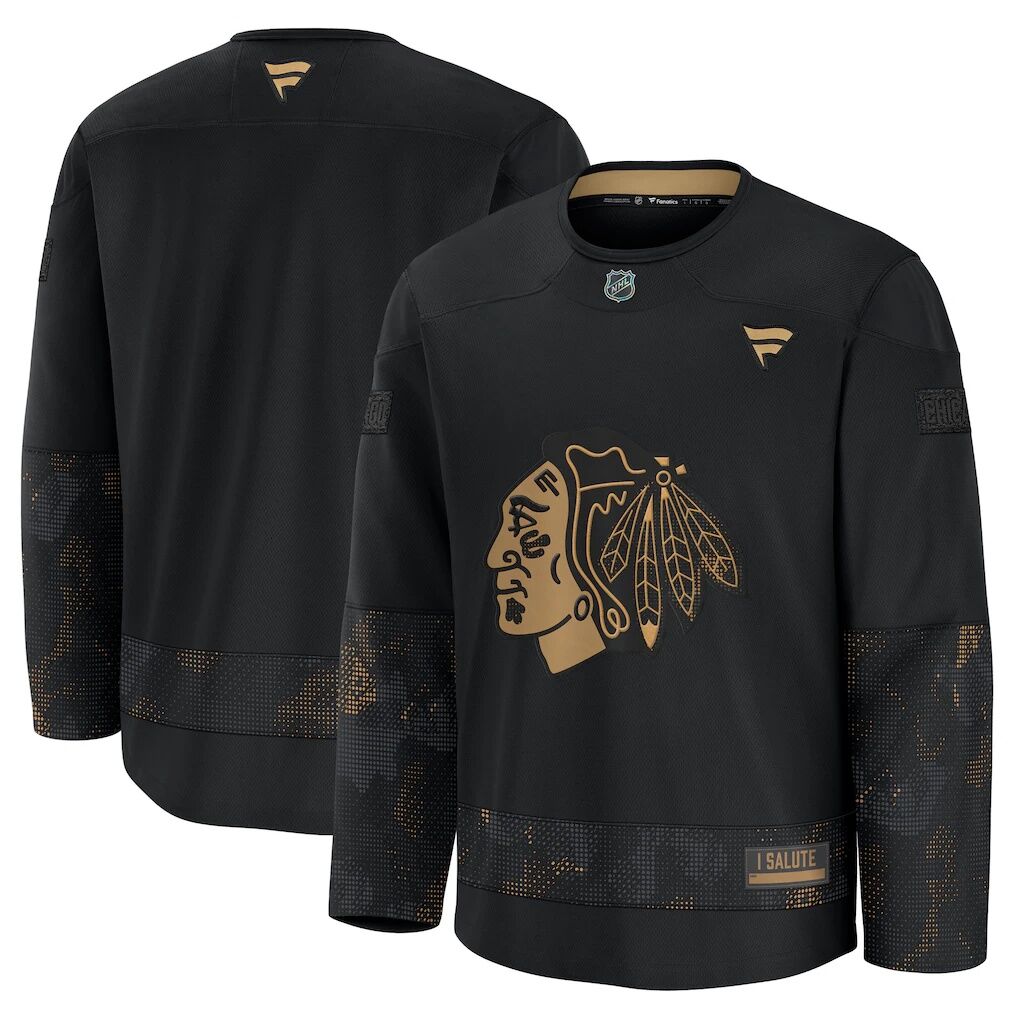 Chicago Blackhawks Fashion7 2024 Military Appreciation Practice Jersey
