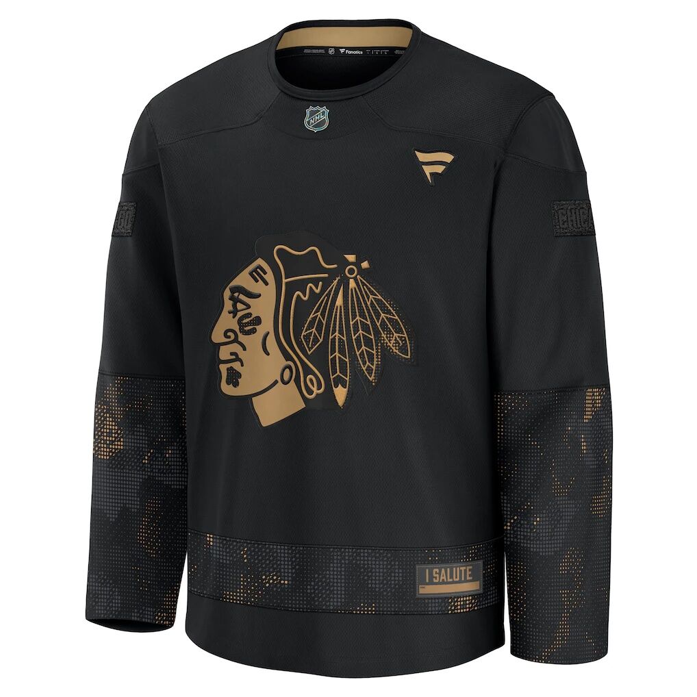 Chicago Blackhawks Fashion7 2024 Military Appreciation Practice Jersey
