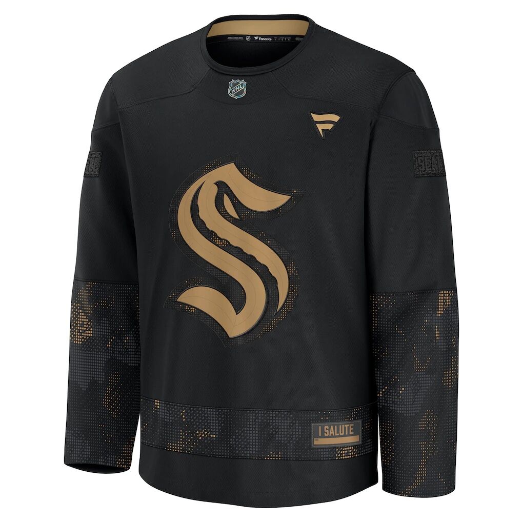 Seattle Kraken Fashion7 2024 Military Appreciation Practice Jersey
