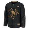 Pittsburgh Penguins Fashion7 2024 Military Appreciation Practice Jersey - Black - Side View