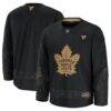 Toronto Maple Leafs Fashion7 2024 Military Appreciation Practice Jersey - Black - Front View