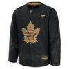 Toronto Maple Leafs Fashion7 2024 Military Appreciation Practice Jersey - Black - Side View