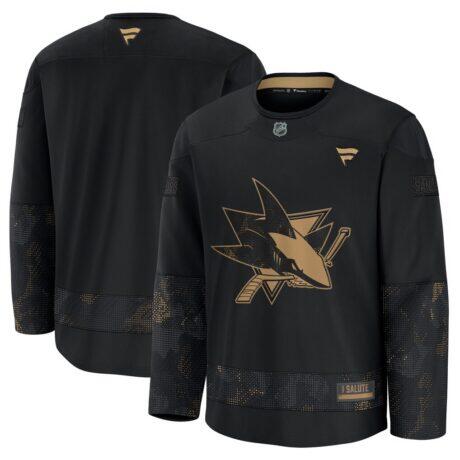 San Jose Sharks Fashion7 2024 Military Appreciation Practice Jersey