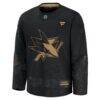 San Jose Sharks Fashion7 2024 Military Appreciation Practice Jersey - Black - Side View