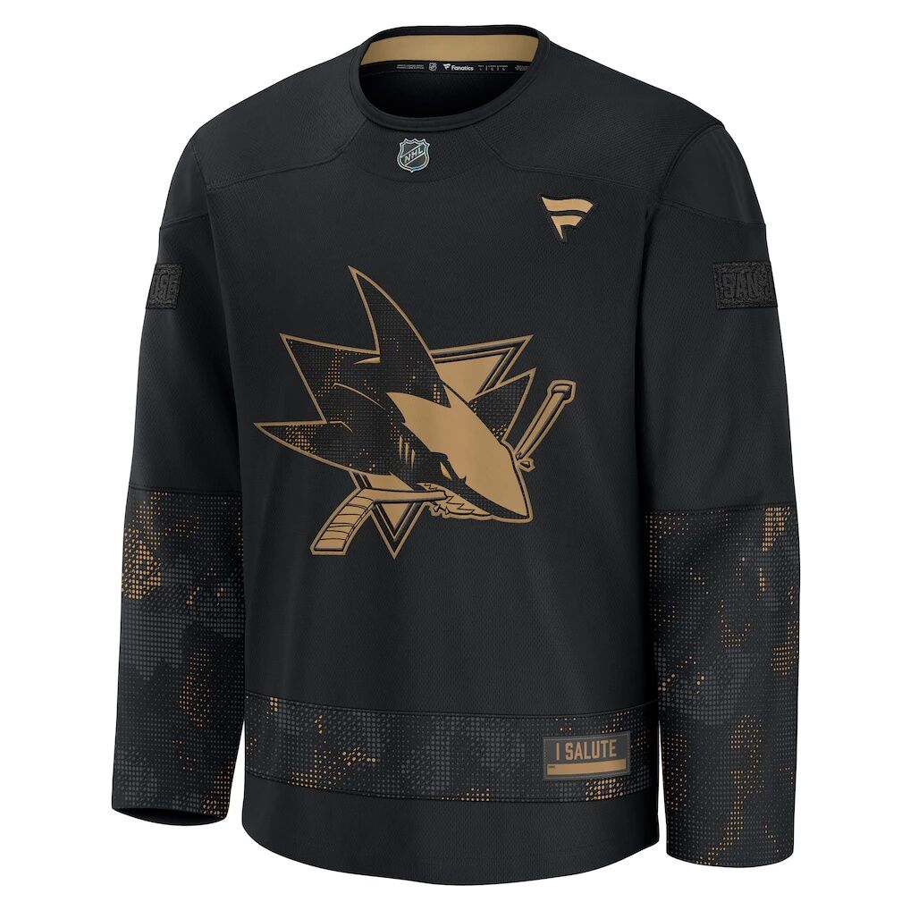 San Jose Sharks Fashion7 2024 Military Appreciation Practice Jersey