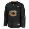 Montreal Canadiens Fashion7 2024 Military Appreciation Practice Jersey - Black - Side View