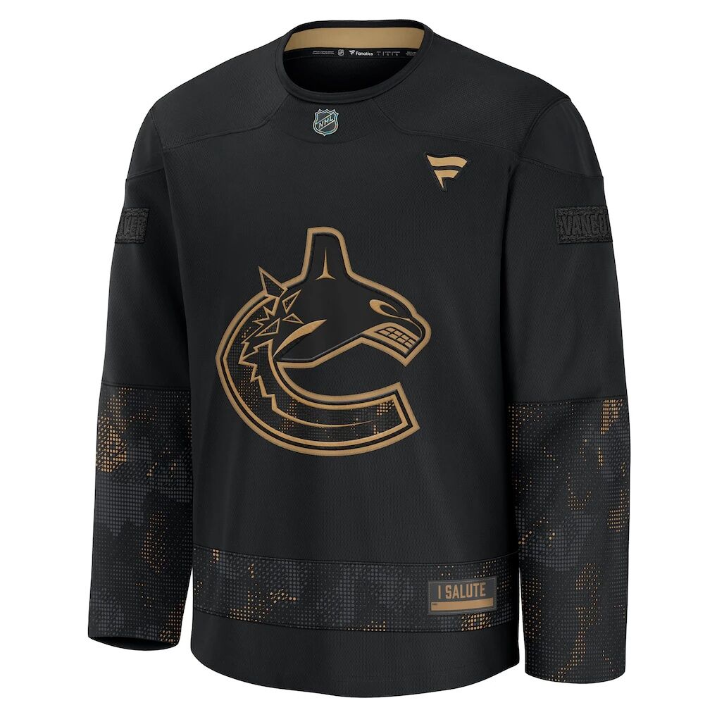 Vancouver Canucks Fashion7 2024 Military Appreciation Practice Jersey