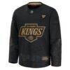 Los Angeles Kings Fashion7 2024 Military Appreciation Practice Jersey - Black - Side View