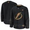 Tampa Bay Lightning Fashion7 2024 Military Appreciation Practice Jersey - Black - Front View