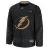 Tampa Bay Lightning Fashion7 2024 Military Appreciation Practice Jersey - Black - Side View