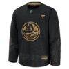 New York Islanders Fashion7 2024 Military Appreciation Practice Jersey - Black - Side View