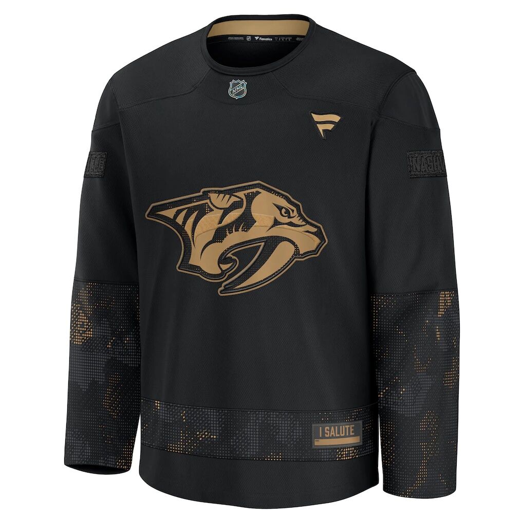 Nashville Predators Fashion7 2024 Military Appreciation Practice Jersey