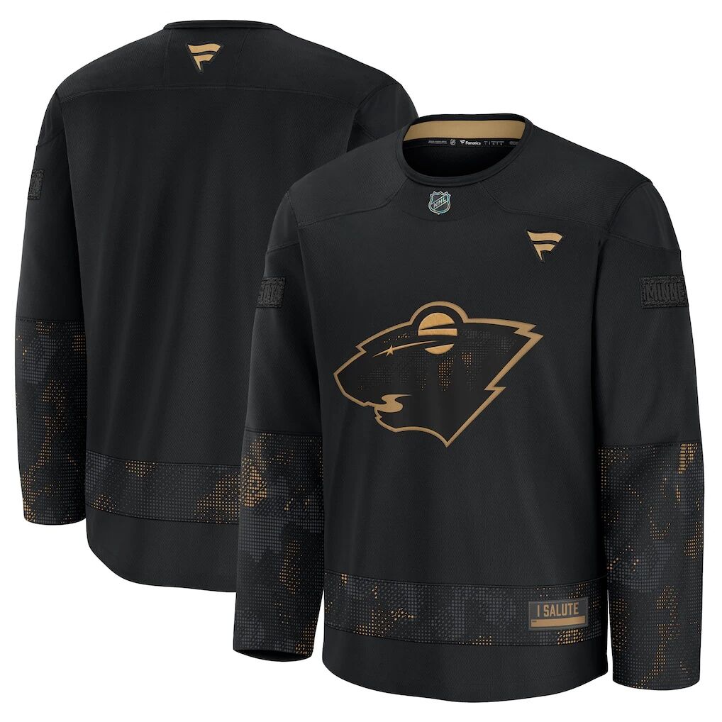 Minnesota Wild Fashion7 2024 Military Appreciation Practice Jersey