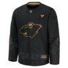 Minnesota Wild Fashion7 2024 Military Appreciation Practice Jersey - Black - Side View