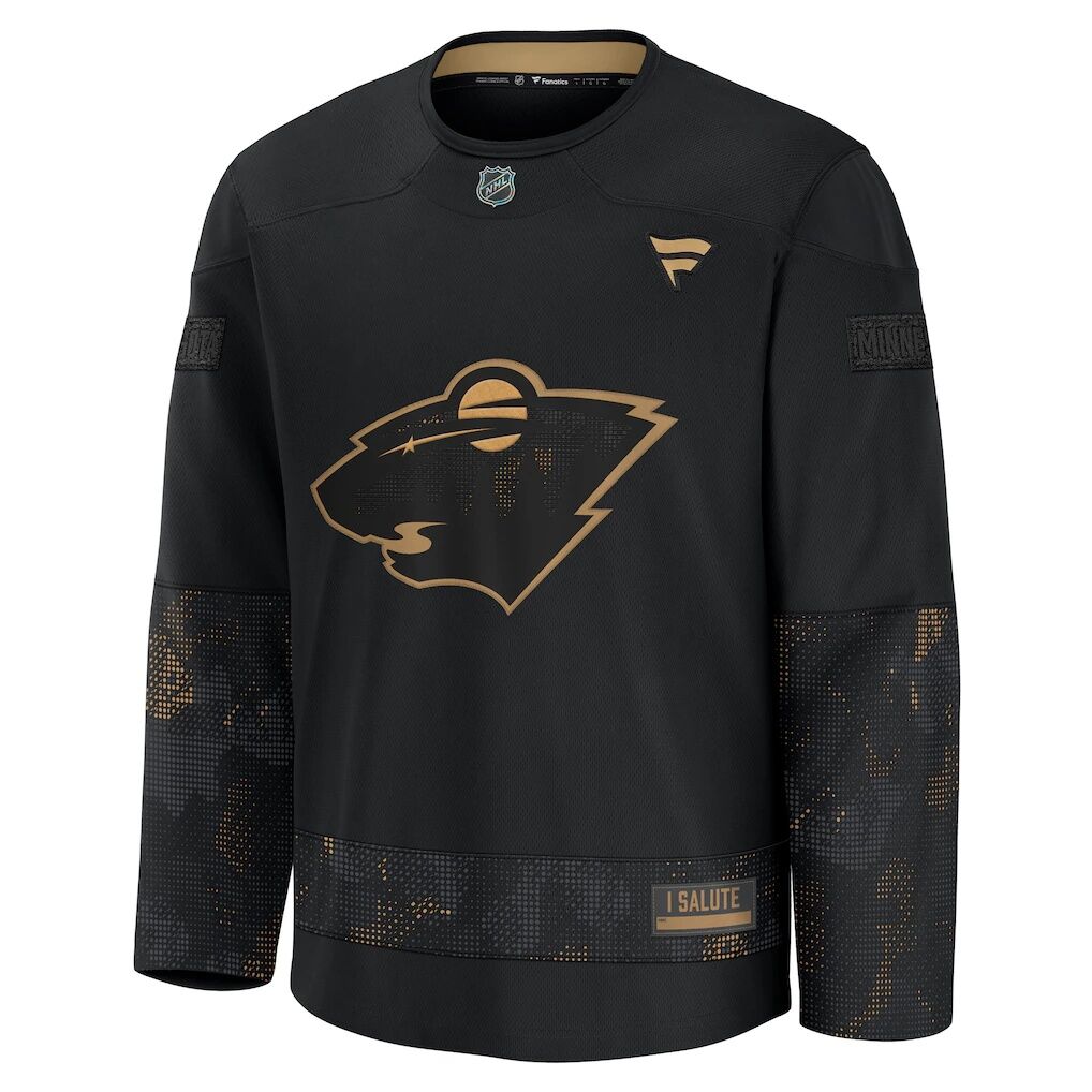 Minnesota Wild Fashion7 2024 Military Appreciation Practice Jersey