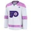 Philadelphia Flyers Fashion7 2024 Hockey Fights Cancer Practice Jersey - White - Side View