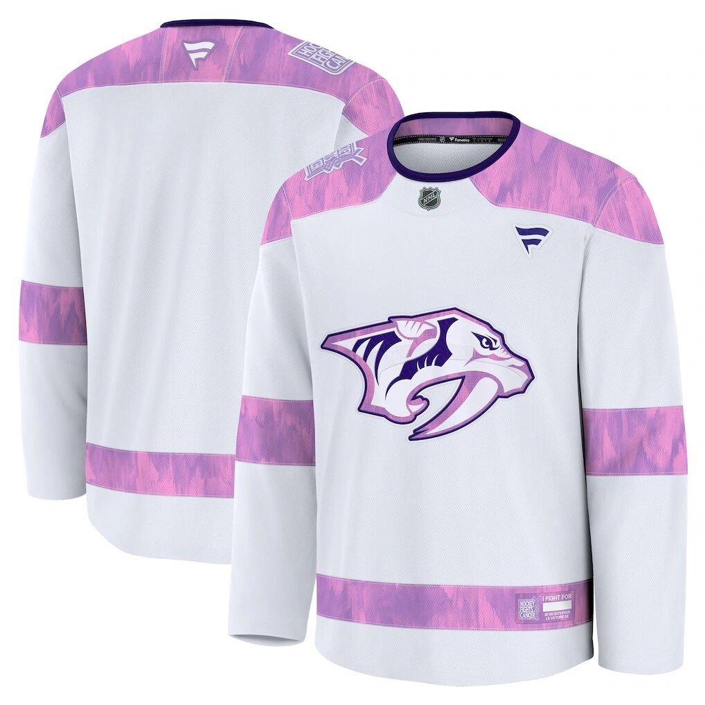 Nashville Predators Fashion7 2024 Hockey Fights Cancer Practice Jersey