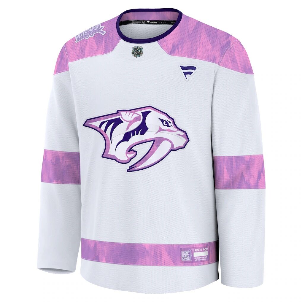 Nashville Predators Fashion7 2024 Hockey Fights Cancer Practice Jersey