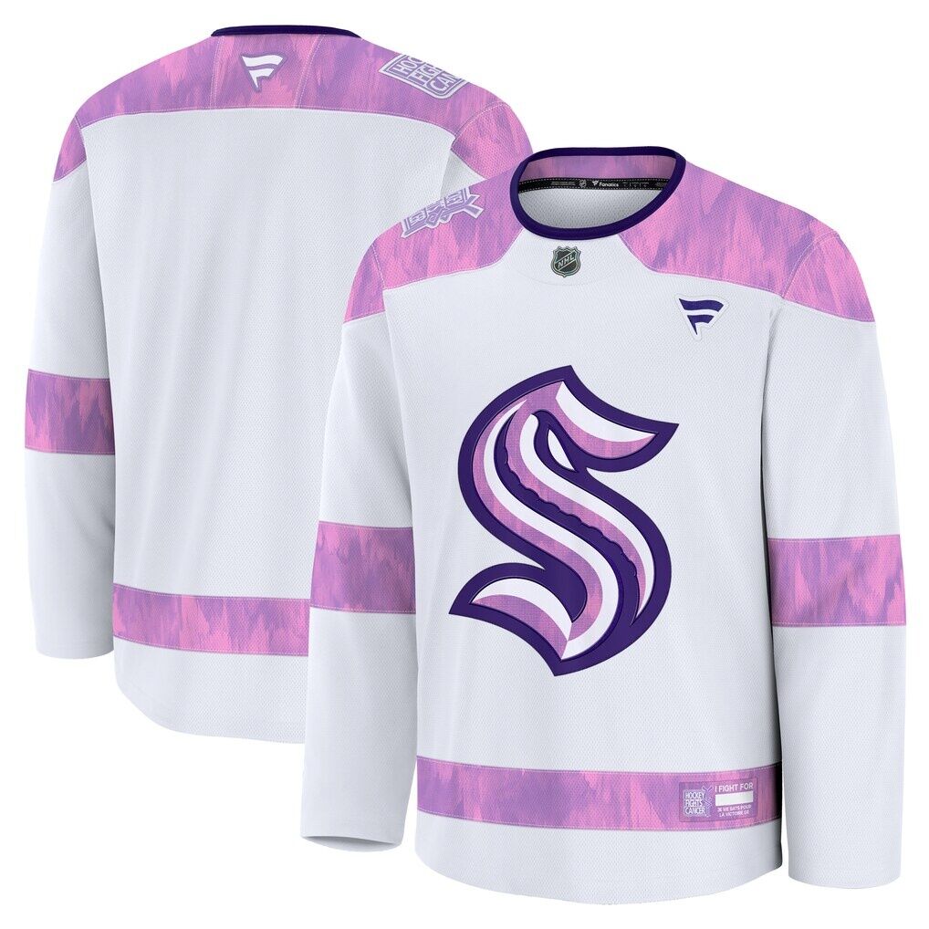 Seattle Kraken Fashion7 2024 Hockey Fights Cancer Practice Jersey