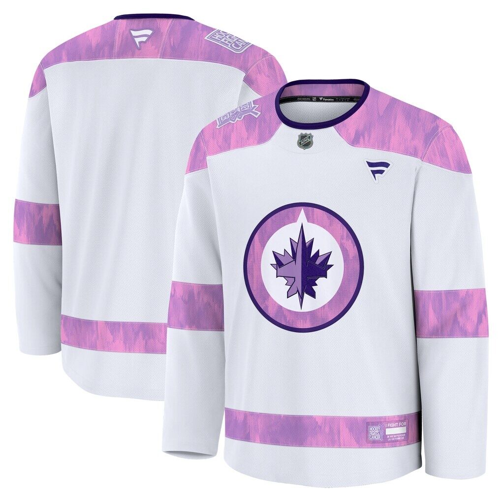 Winnipeg Jets Fashion7 2024 Hockey Fights Cancer Practice Jersey