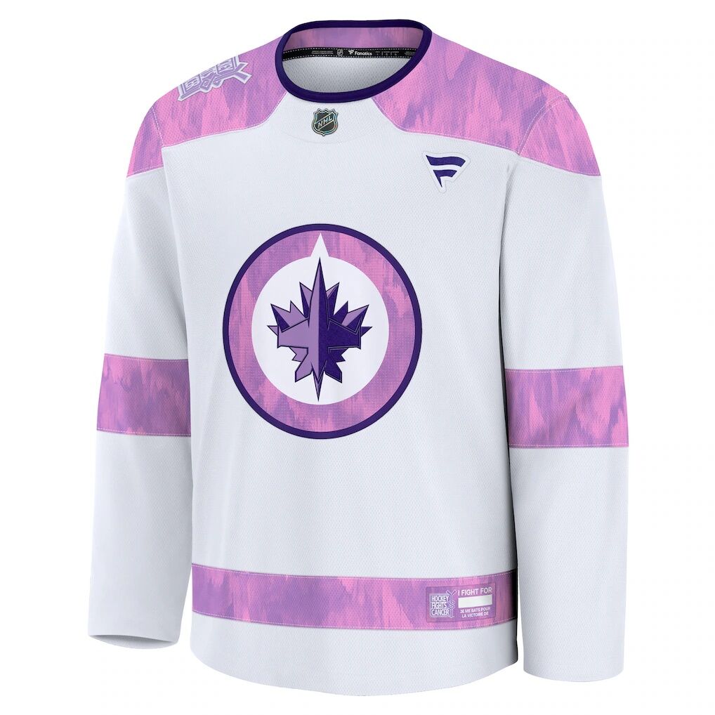 Winnipeg Jets Fashion7 2024 Hockey Fights Cancer Practice Jersey