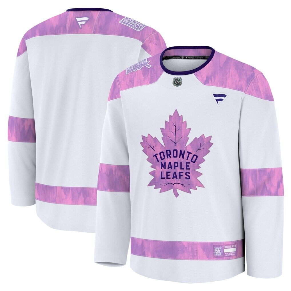 Toronto Maple Leafs Fashion7 2024 Hockey Fights Cancer Practice Jersey