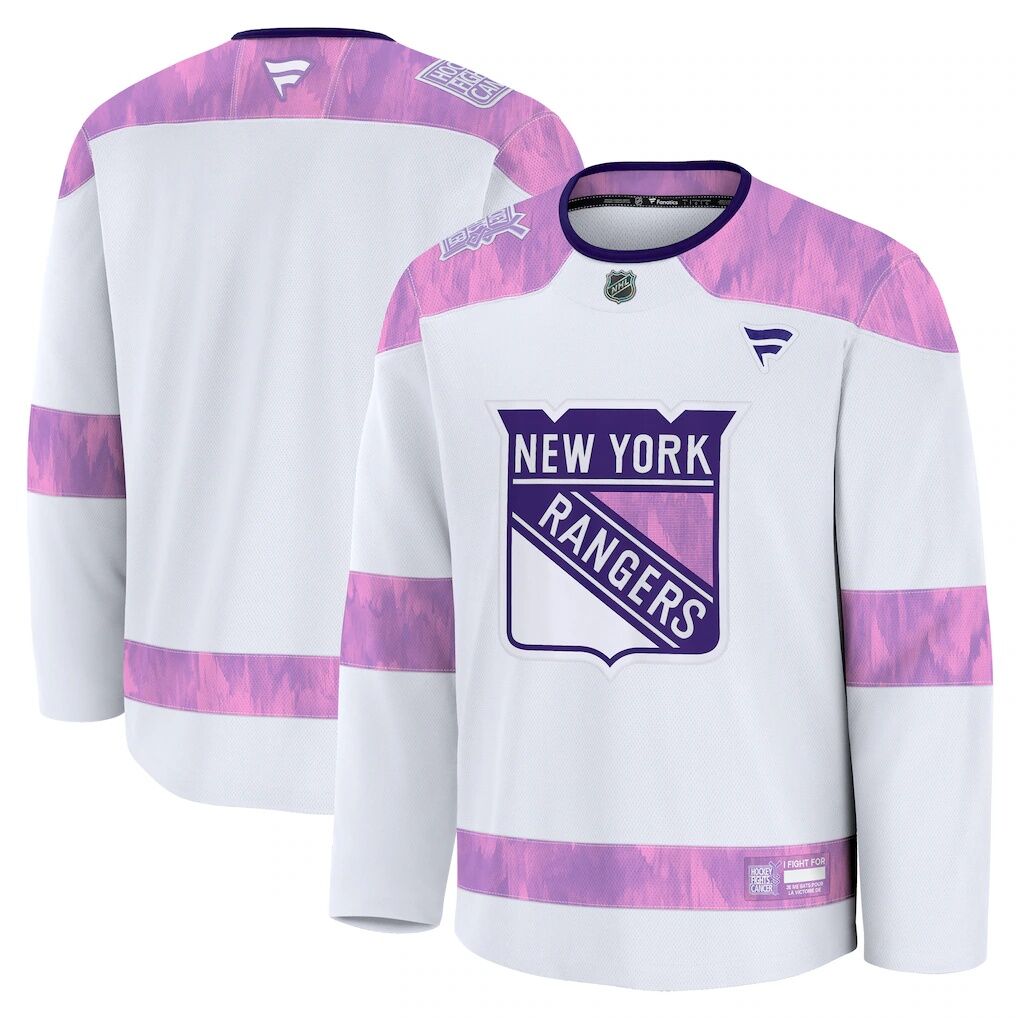 New York Rangers Fashion7 2024 Hockey Fights Cancer Practice Jersey