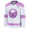 Buffalo Sabres Fanatics 2024 Hockey Fights Cancer Practice Jersey - White - Back View