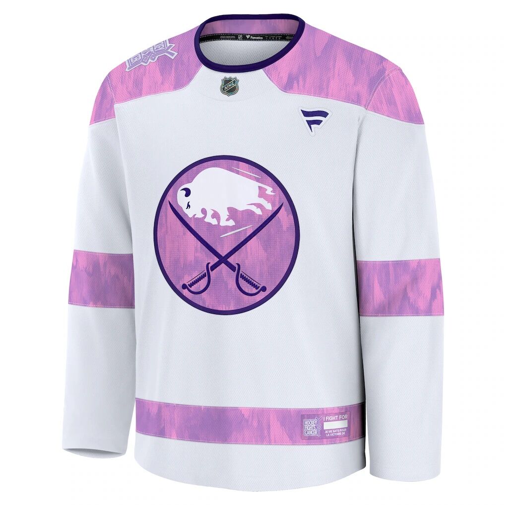 Buffalo Sabres Fanatics 2024 Hockey Fights Cancer Practice Jersey