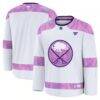 Buffalo Sabres Fanatics 2024 Hockey Fights Cancer Practice Jersey - White - Front View