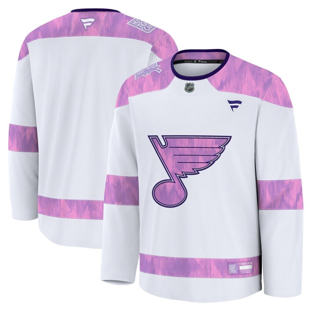 St. Louis Blues Fashion7 2024 Hockey Fights Cancer Practice Jersey