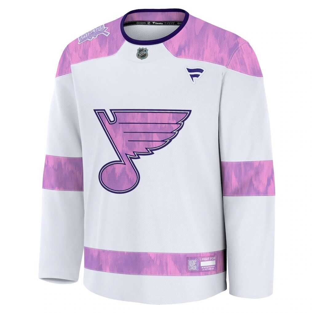 St. Louis Blues Fashion7 2024 Hockey Fights Cancer Practice Jersey