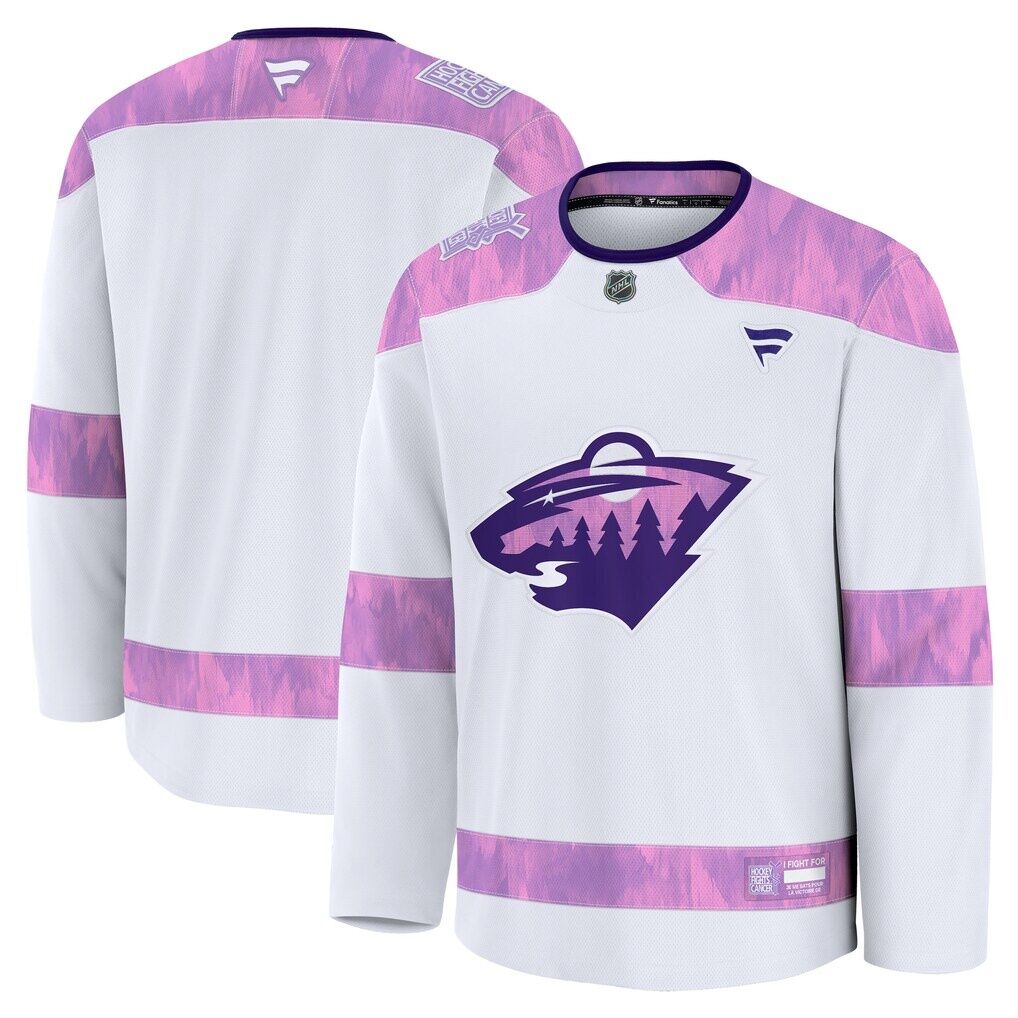 Minnesota Wild Fashion7 2024 Hockey Fights Cancer Practice Jersey