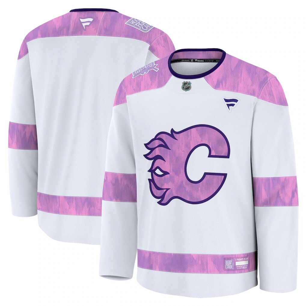 Calgary Flames Fashion7 2024 Hockey Fights Cancer Practice Jersey