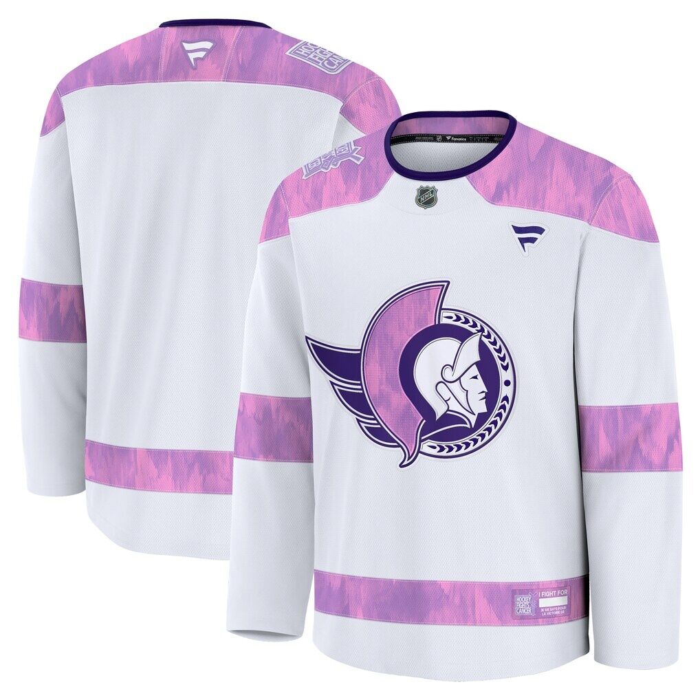 Ottawa Senators Fashion7 2024 Hockey Fights Cancer Practice Jersey