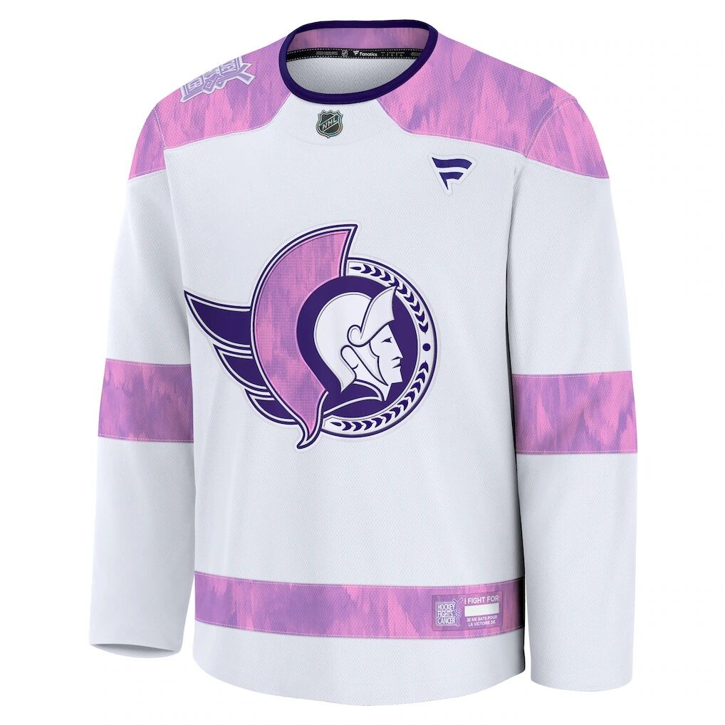 Ottawa Senators Fashion7 2024 Hockey Fights Cancer Practice Jersey