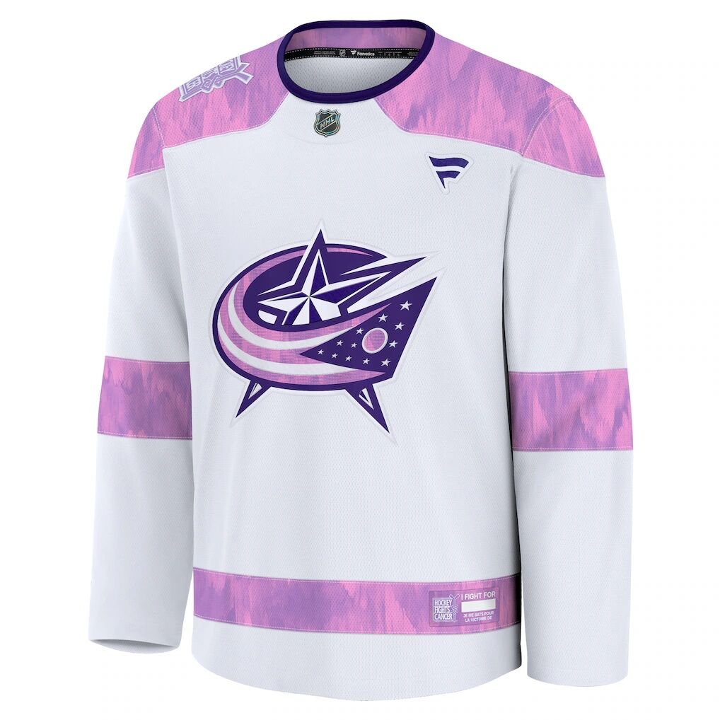 Columbus Blue Jackets Fashion7 2024 Hockey Fights Cancer Practice Jersey