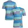 Real Madrid adidas 2025/26 AEROREADY Pre-Match Top - Blue - Front View