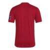 New England Revolution adidas 2025 Archive Collection Jersey Hook T-Shirt - Red - Detail View