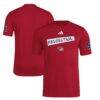 New England Revolution adidas 2025 Archive Collection Jersey Hook T-Shirt - Red - Front View