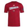 New England Revolution adidas 2025 Archive Collection Jersey Hook T-Shirt - Red - Side View