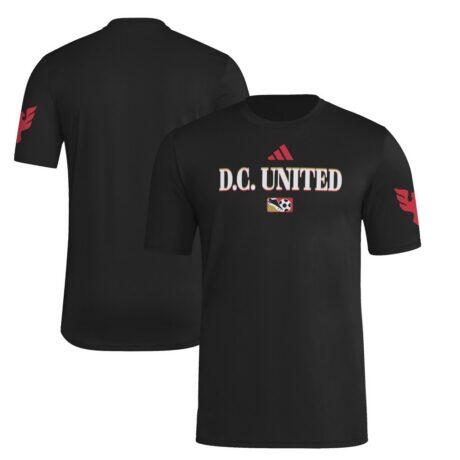 D.C. United adidas 2025 Archive Collection Jersey Hook T-Shirt - Black - Front View