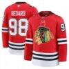 Connor Bedard Chicago Blackhawks Fashion7 Centennial Premium Player Jersey - Red - Front View