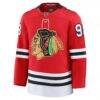 Connor Bedard Chicago Blackhawks Fashion7 Centennial Premium Player Jersey - Red - Side View