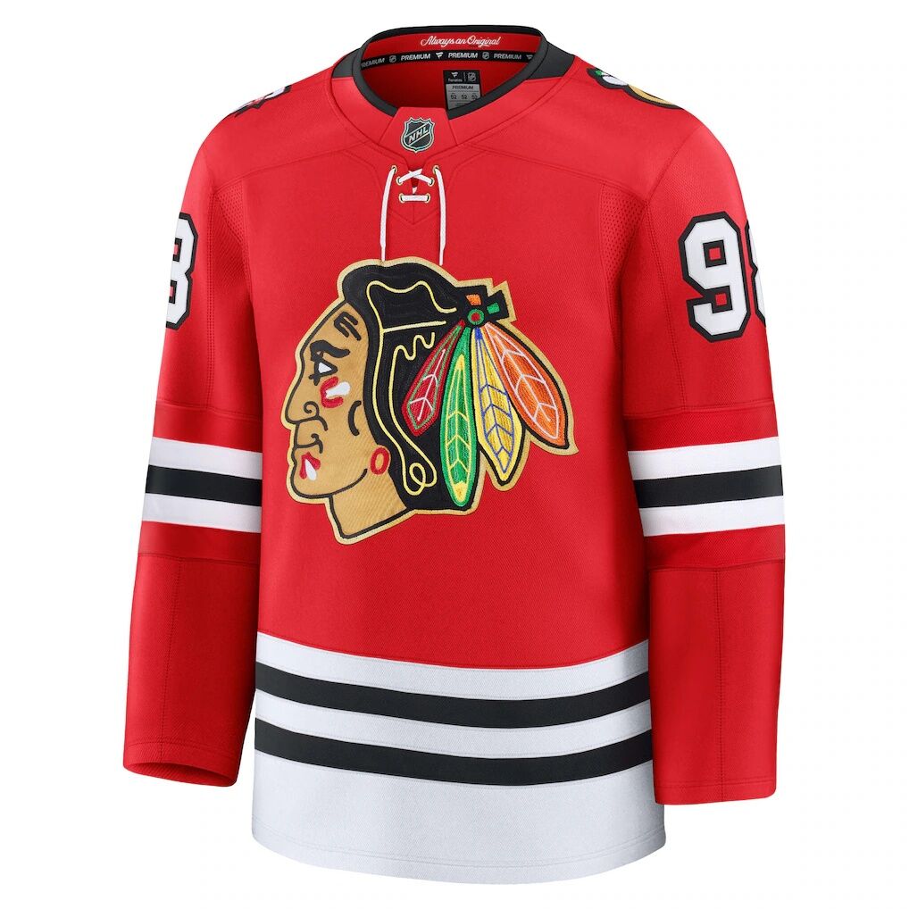 Connor Bedard Chicago Blackhawks Fashion7 Centennial Premium Player Jersey